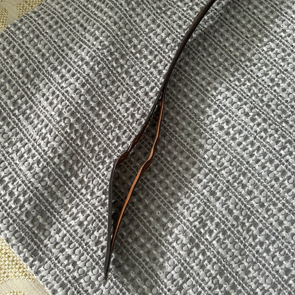 Vintage Coach Brown Leather Belt 34/35 Flawed - Picture 5 of 7